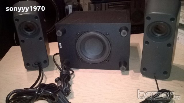 Logitech z323-active subwoofer+2 speakers-внос швеицария, снимка 3 - Ресийвъри, усилватели, смесителни пултове - 14103584