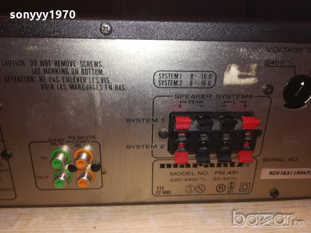 marantz stereo amplifier-внос швеицария, снимка 16 - Ресийвъри, усилватели, смесителни пултове - 21146647
