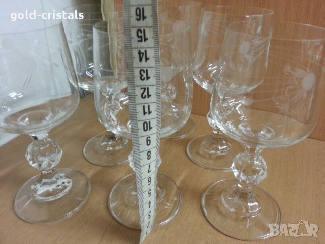 Ретро кристални чаши за вино , снимка 11 - Антикварни и старинни предмети - 22519949