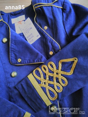 НОВО Тъмно синя връхна дреха ”H&M” 134/140 см, снимка 3 - Детски якета и елеци - 20054763