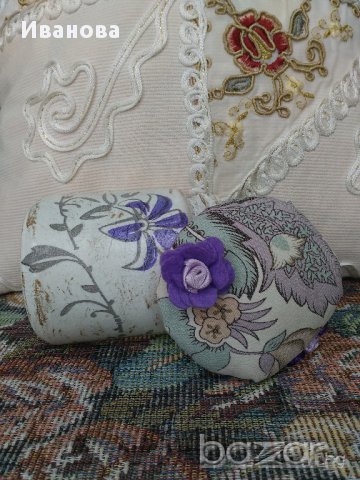 Буркан - игленик "Нежност в лилаво", снимка 7 - Декорация за дома - 18055164