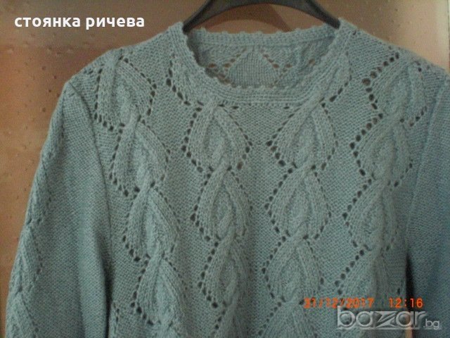 продавам нова дамска блуза  ръчна изработка, снимка 3 - Блузи с дълъг ръкав и пуловери - 20311488