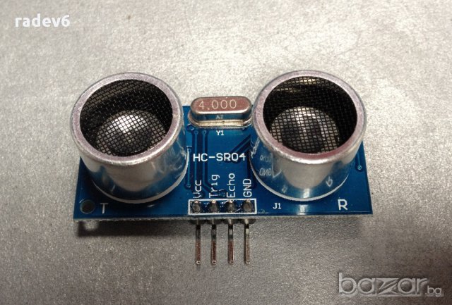 Ардуино: сензор за измерване на разстояние HC-SR04, снимка 1 - Друга електроника - 11131606
