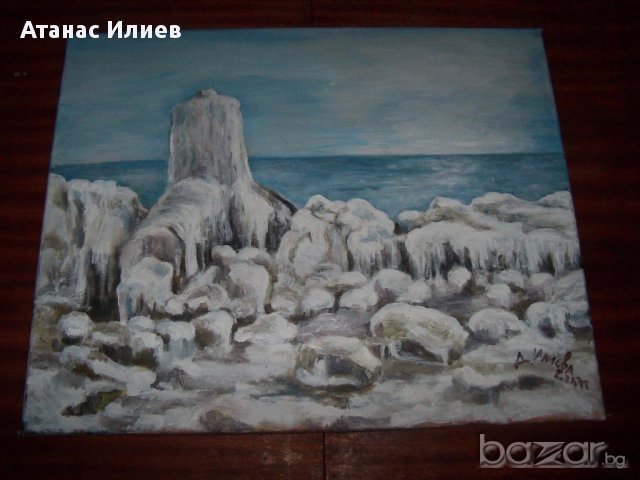 "Зимен бряг" картина на худ. Десислава Илиева