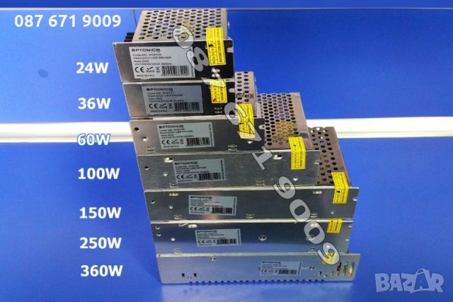 Захранване трансформатор 12V, адаптер за LED, камери, трансформатори , снимка 6 - Друга електроника - 23312226