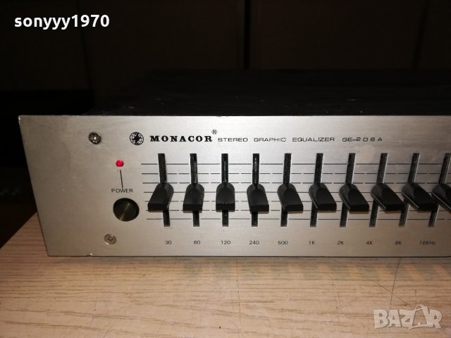 monacor ge-206a equalizer-made in taiwan-внос швеицария, снимка 10 - Ресийвъри, усилватели, смесителни пултове - 21638848