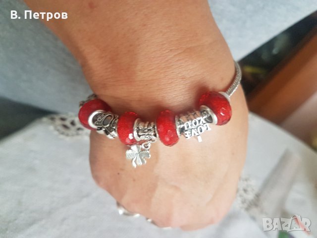 Дамска гривна тип „Пандора“., снимка 6 - Гривни - 22785534