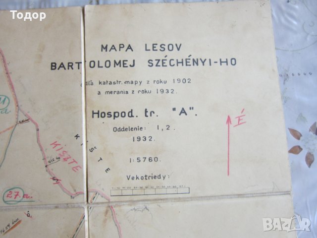 Стара карта върху плат 1932, снимка 4 - Колекции - 25442276