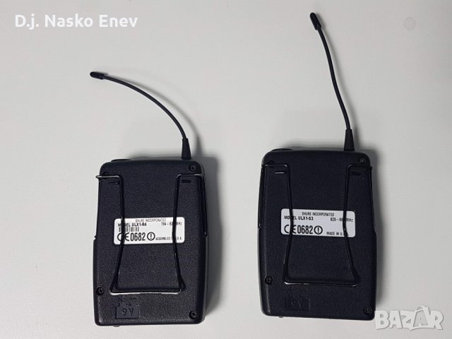 SHURE ULX1 /R4 and S3/ бодипак предаватели x 2 /Made In USA/, снимка 2 - Микрофони - 24385338