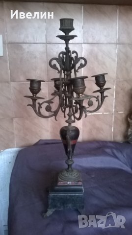стар бароков свещник, снимка 4 - Антикварни и старинни предмети - 25745584