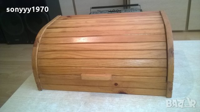 дървена кутия за хляб-лакирана-40х26х17см, снимка 5 - Други - 24849947
