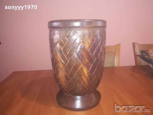ретро колекция-голяма индонезииска ваза/купа-внос швеицария, снимка 2 - Антикварни и старинни предмети - 20938156