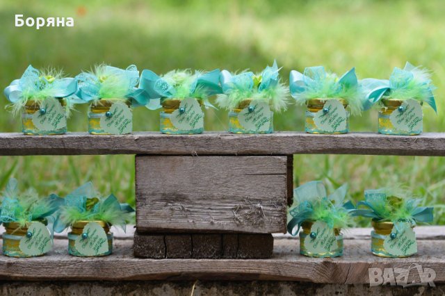 бурканчета с мед. подаръци за сватба, кръщене и други, снимка 5 - Фотографи - 11185528