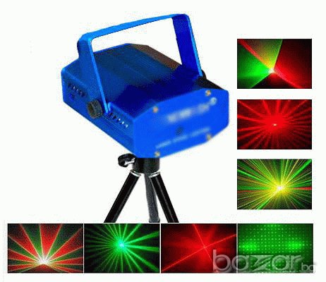 Парти Лазер Mini Laser Stage Lighting, снимка 10 - Други - 12219477