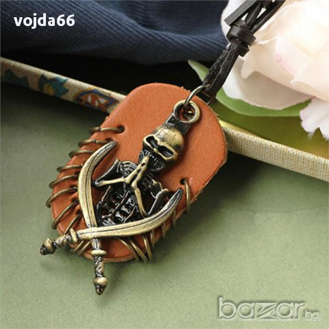 Кожени колиета/гердани, снимка 3 - Колиета, медальони, синджири - 15648456