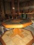 Осмоъгълна маса с каменен плон  - внос от Европа, снимка 5