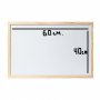 Бяла дъска за писане, чертане, рисуване и коркова с кабърчета за бележки с дървени рамки 60х90 см., снимка 8