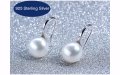 Сребърни обеци с перли, снимка 1 - Обеци - 18586778