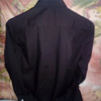 Дамска черна риза Tilbords S, снимка 2 - Ризи - 24632461