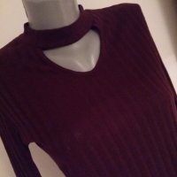Дамска блуза  бордо, снимка 3 - Блузи с дълъг ръкав и пуловери - 23366403