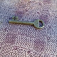 Старинен бронзов ключ, снимка 5 - Антикварни и старинни предмети - 19494997