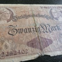 Райх банкнотa - Германия - 20 марки | 1914г., снимка 3 - Нумизматика и бонистика - 25621645
