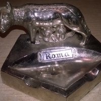 roma-ретро колекция-метален пепелник-внос швеицария, снимка 5 - Колекции - 22010948