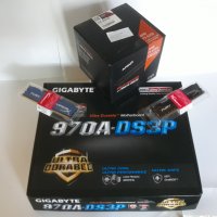 Продавам геймърска дънна платка Gigabyte 970A DS3P с или без оборудване., снимка 4 - Дънни платки - 25622370