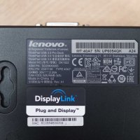 Докинг станция Lenovo ThinkPad USB 3.0 Pro Dock 40A7 + Гаранция, снимка 6 - Лаптоп аксесоари - 24974432