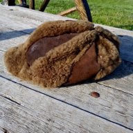 Стара кожена шапка, снимка 4 - Антикварни и старинни предмети - 18355307
