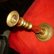Страхотен бронзово месингов свещник Свастики , снимка 4 - Антикварни и старинни предмети - 17737358