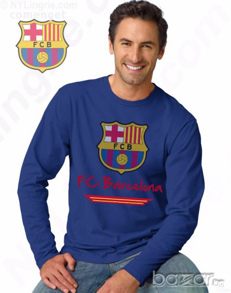 ЗА ФЕНОВЕ! Блузи на Барселона / Barcelona с дълъг ръкав! Бъди различен, поръчай модел с Твоя снимка!, снимка 1