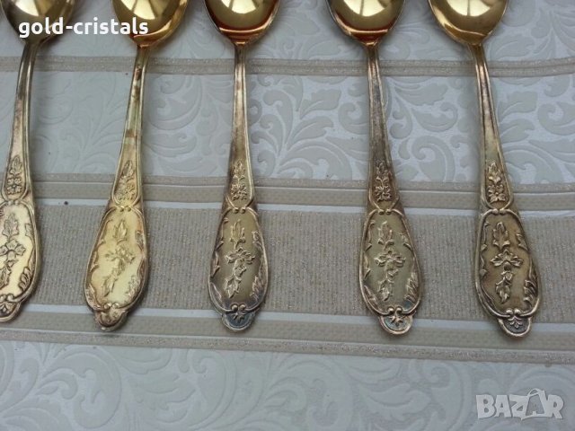Ювелирни руски позлатени лъжички, снимка 10 - Антикварни и старинни предмети - 22900452