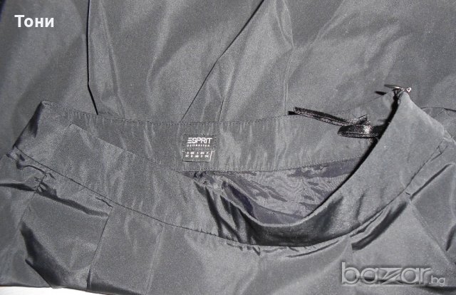Черна промазана пола Esprit, снимка 6 - Поли - 20311912