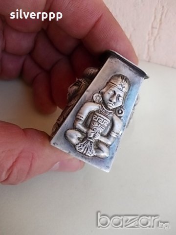 Сребърна солничка - 1, снимка 4 - Антикварни и старинни предмети - 21155317