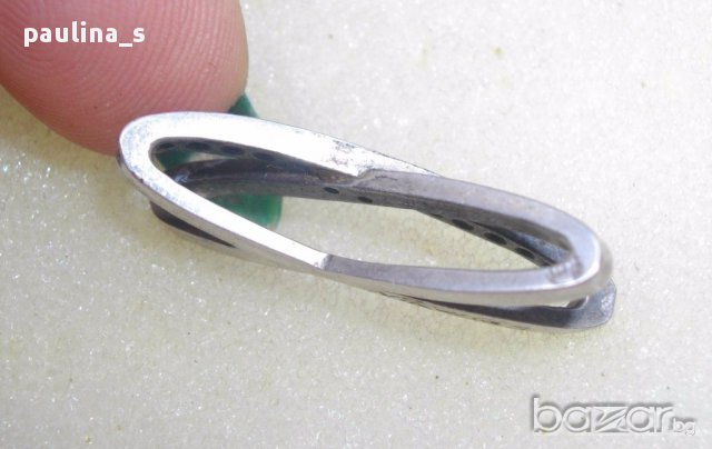  Винтидж / Авторска сребърна висулка за ланец / проба 925, снимка 4 - Колиета, медальони, синджири - 17264700