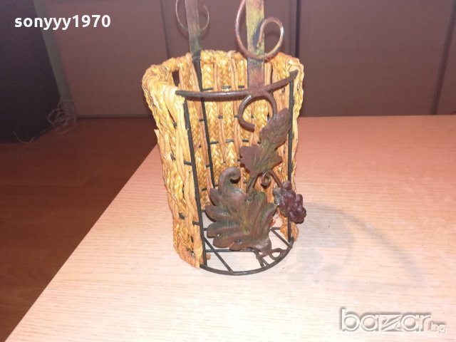 поставка за вино-метална с оплетка-40х12см-внос швеицария, снимка 6 - Колекции - 20310658