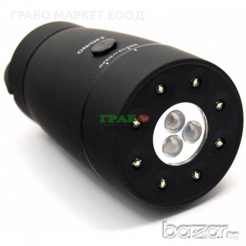 Светодиоден гумиран фенер с телескопичен цилиндър и кукичка за закачване, снимка 3 - Настолни лампи - 15976202