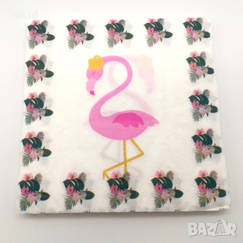 Фламинго 10 парти салфетки рожден ден