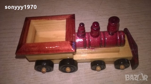 ретро локомотив-дървен-за колекция-14х6х6см, снимка 6 - Колекции - 22524978