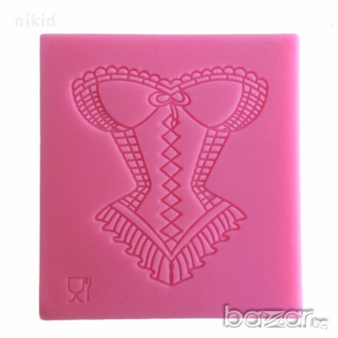 силиконов молд форма корсет рокля балерина за украса фондан декорация торта