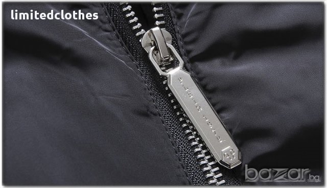 PHILIPP PLEIN SKULL BLACK AND WHITE SLEEVES Мъжко Яке size S, снимка 9 - Якета - 13433726