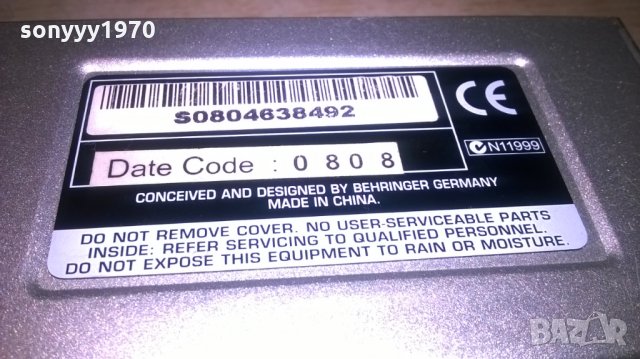 behringer pp400 ultra-compact phono preamp-внос швеция, снимка 15 - Ресийвъри, усилватели, смесителни пултове - 25722011