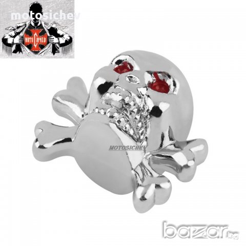 К-т. 2 броя капачки за винтили-череп с кости, снимка 3 - Аксесоари и консумативи - 12218001