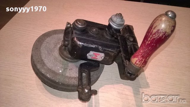 METABO-антика-Metabo-germany-ретро шмиргел-ръчен-20/20см, снимка 2 - Антикварни и старинни предмети - 15451751