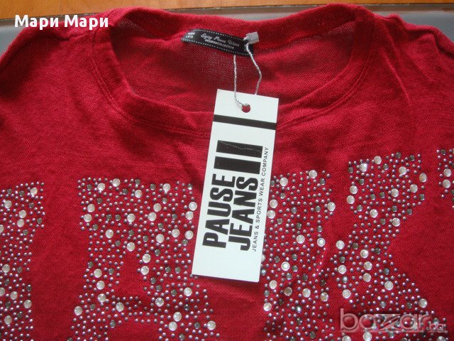Pause Jeans туника червена 231603, снимка 7 - Туники - 14064943
