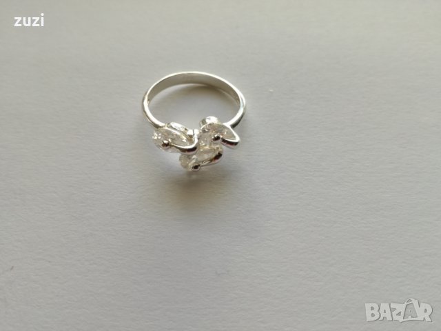 Сребърен пръстен с цирконий - сребро проба 925, снимка 2 - Пръстени - 23045823
