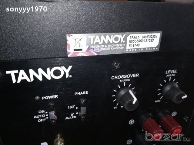 tannoy sfx 5.1 powered subwoofer-made in uk-внос англия, снимка 9 - Тонколони - 20763521