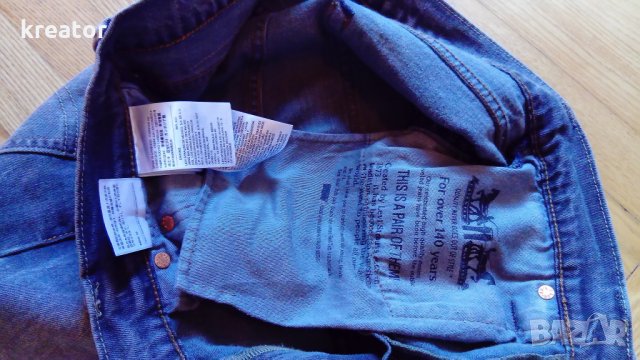  НОВО!!! levi's jeans оригинал размер 30/32 цвят сив levi strauss мъжки дънки, снимка 5 - Дънки - 22462688