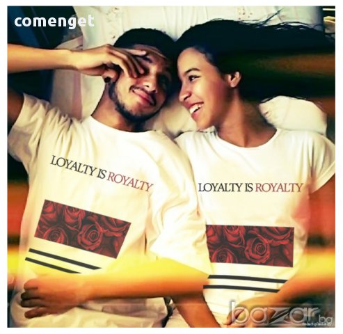 Свети Валентин ЗА ВЛЮБЕНИ! LOYALTY LOVE ТЕНИСКИ с ДИЗАЙНЕРСКИ принт! Поръчай с твоя снимка или идея!, снимка 2 - Тениски - 13750445